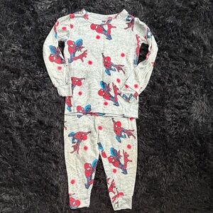 Marvel Spider-Man Kids Pajama Set - Gray and Blue